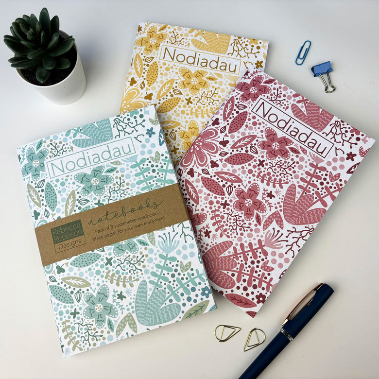 Welsh Notebook set | Welsh Stationery | Adra