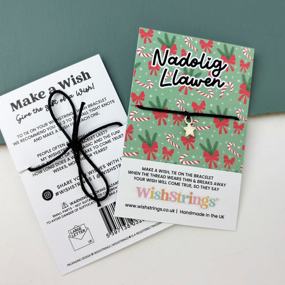 Welsh Christmas wish bracelet