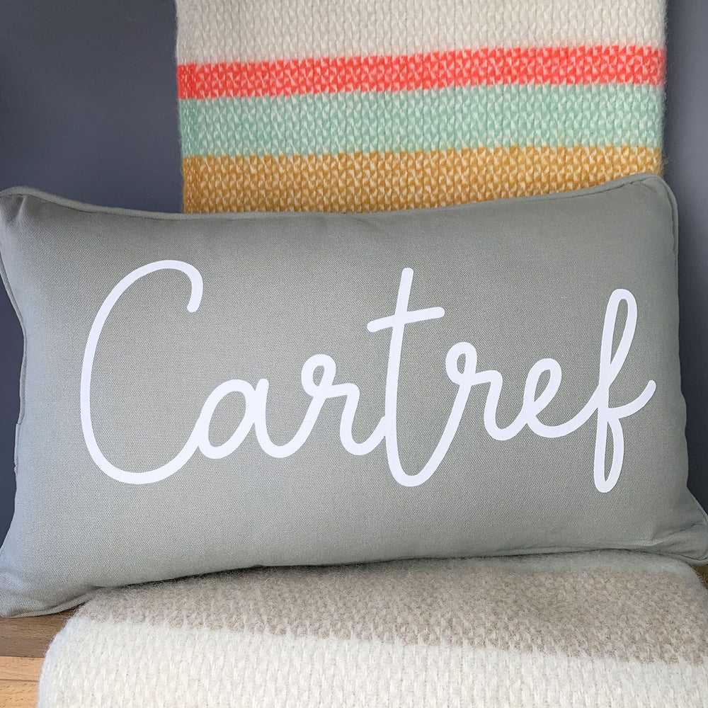 Cartref cushion - grey