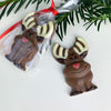 Chocolate reindeer decoration