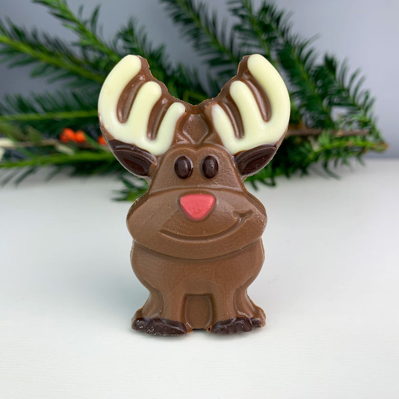 Chocolate reindeer decoration