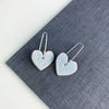 Welsh jewellery heart earrings in a pair