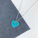 handmade Welsh jewellery heart pendant