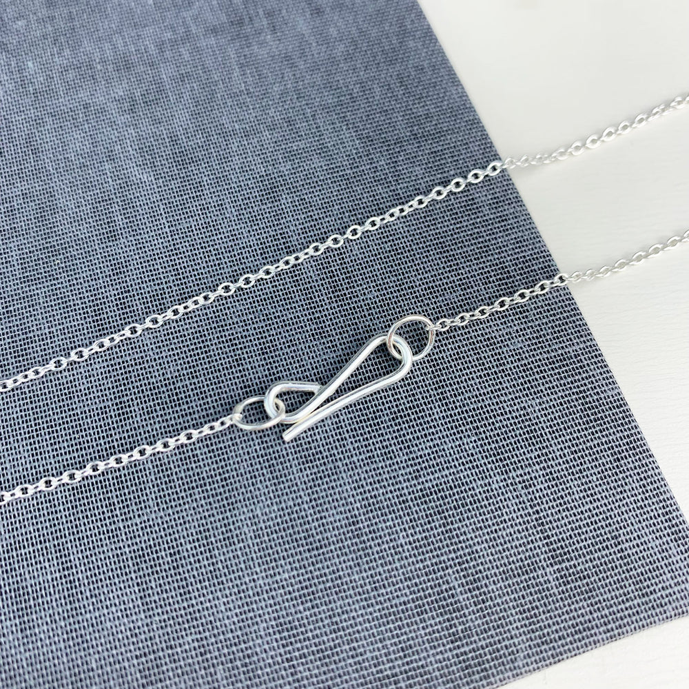 heart pendant for Valentine's Day silver neck clasp