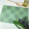 Scandi Welsh blanket kitchen board - green