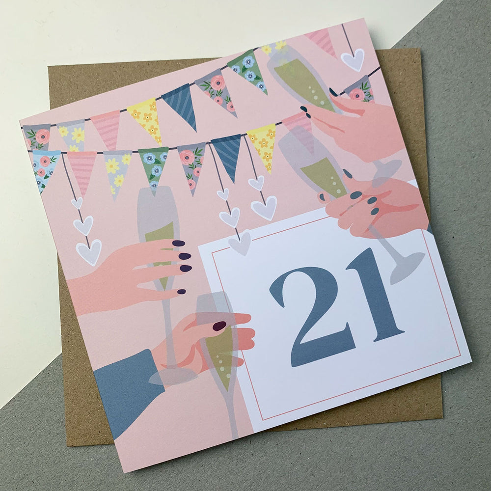 21st Birthday Card, Welsh Cards, Welsh Greeting Cards, Nice Gift Bags