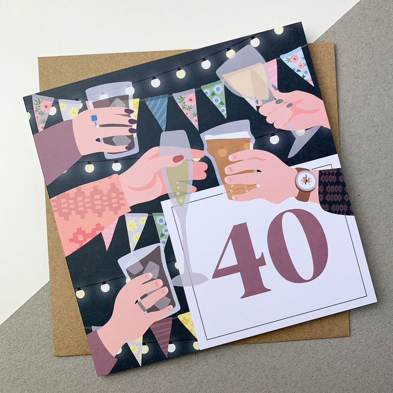 40th Birthday Card, Welsh Cards, Unique Birthday Cards, Best Gift Wrap