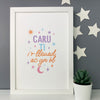 Welsh Love you to the moon Print,  Welsh Prints, Welsh, Welsh Gifts