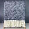 Wool delamere Welsh Throw - Orion blue