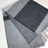 Welsh lambswool scarf - blackbird stripe