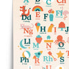 Welsh alphabet print, A3
