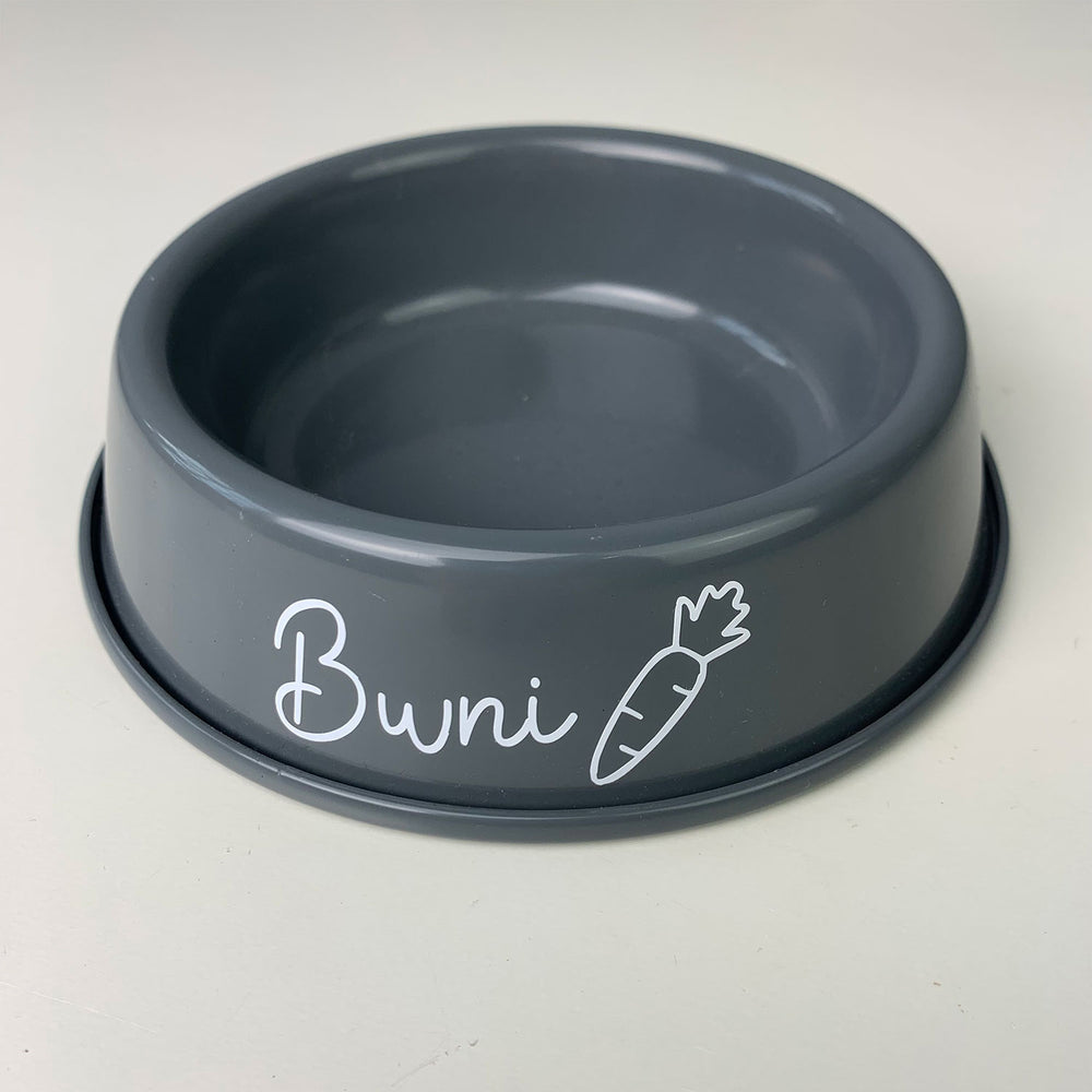 *SAMPLE* 'Bwni' rabbit food bowl, dark grey
