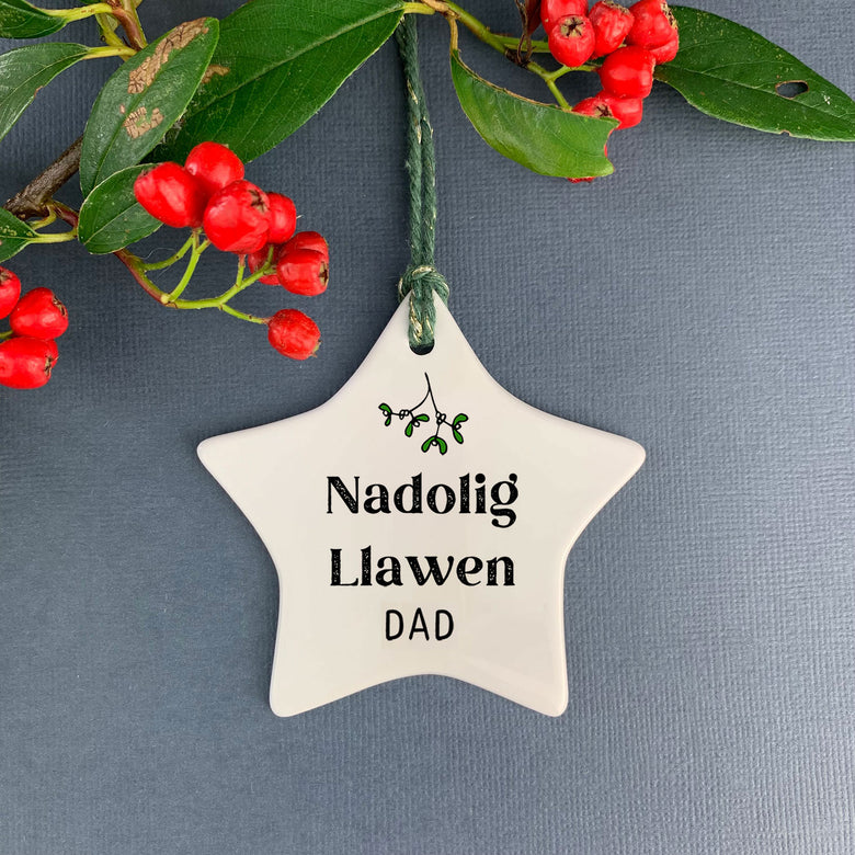 Nadolig Llawen Dad Christmas decoration
