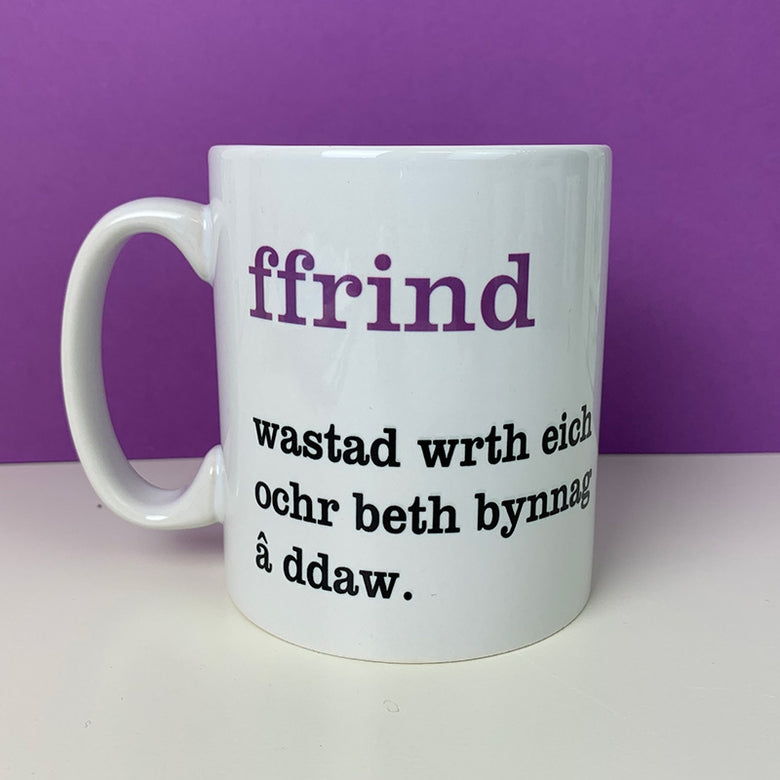 Welsh Friend Definition Mug , Welsh Gifts, Welsh Mugs and coasters