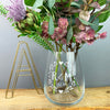 Personalised initials glass vase
