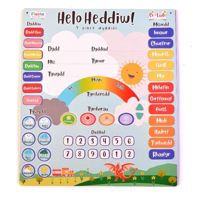 Helo Heddiw daily magnetic calendar, Personalised Childrens Gifts