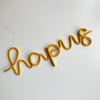 Knitted wire word - Hapus