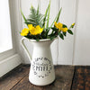 Personalised flower jug