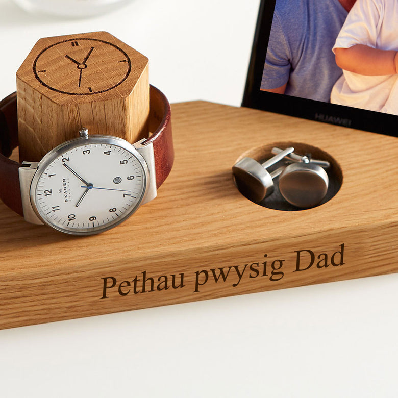 Personalised watch and phone stand