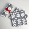 Welsh blanket print napkins, Welsh Kitchen, Welsh Oilcloth, Welsh Gifts