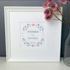 Personalised Couples' framed print