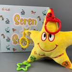 Seren Swynol - Welsh singing yellow star toy for babies by Si Lwli