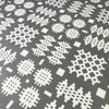 Welsh blanket oilcloth, matt grey