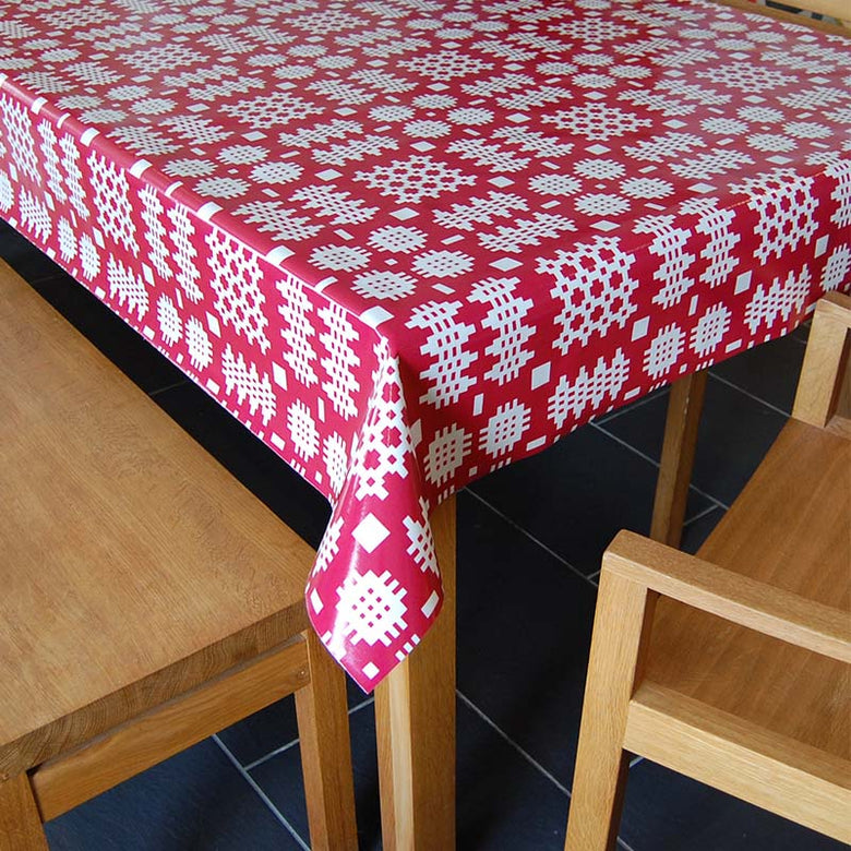 Welsh Blanket Oilcloth, Welsh Oilcloth, Welsh Home Accessories, Adra